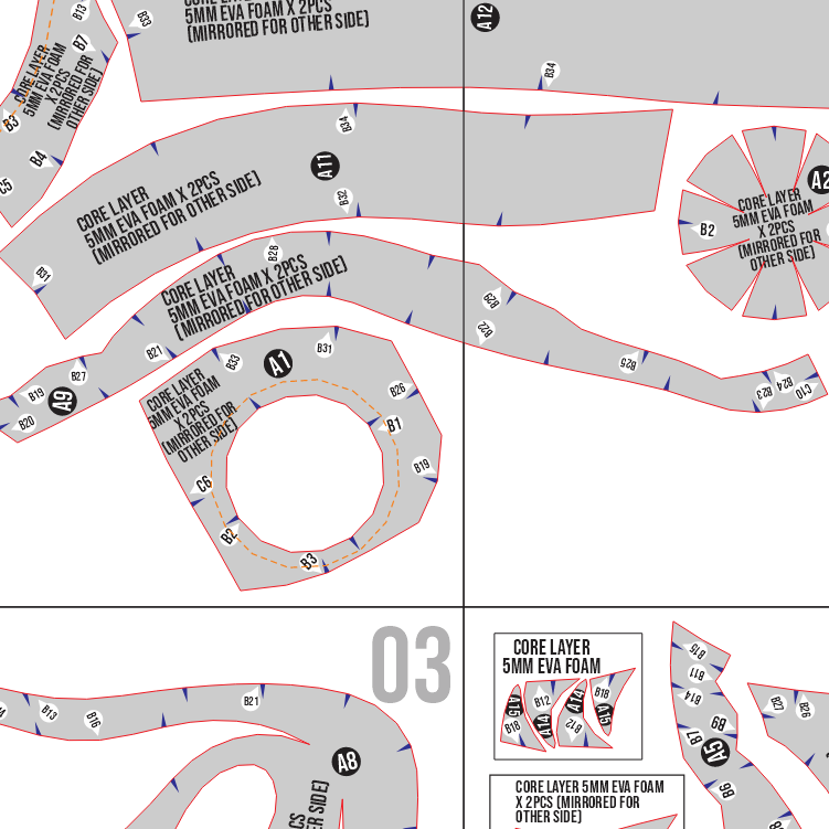 Boa Hancock Snake/Kuja Snake/Salome/Gloriossa Prop Pattern – EVA Foam Template Inspired by Boa Hancock One Piece Cosplay