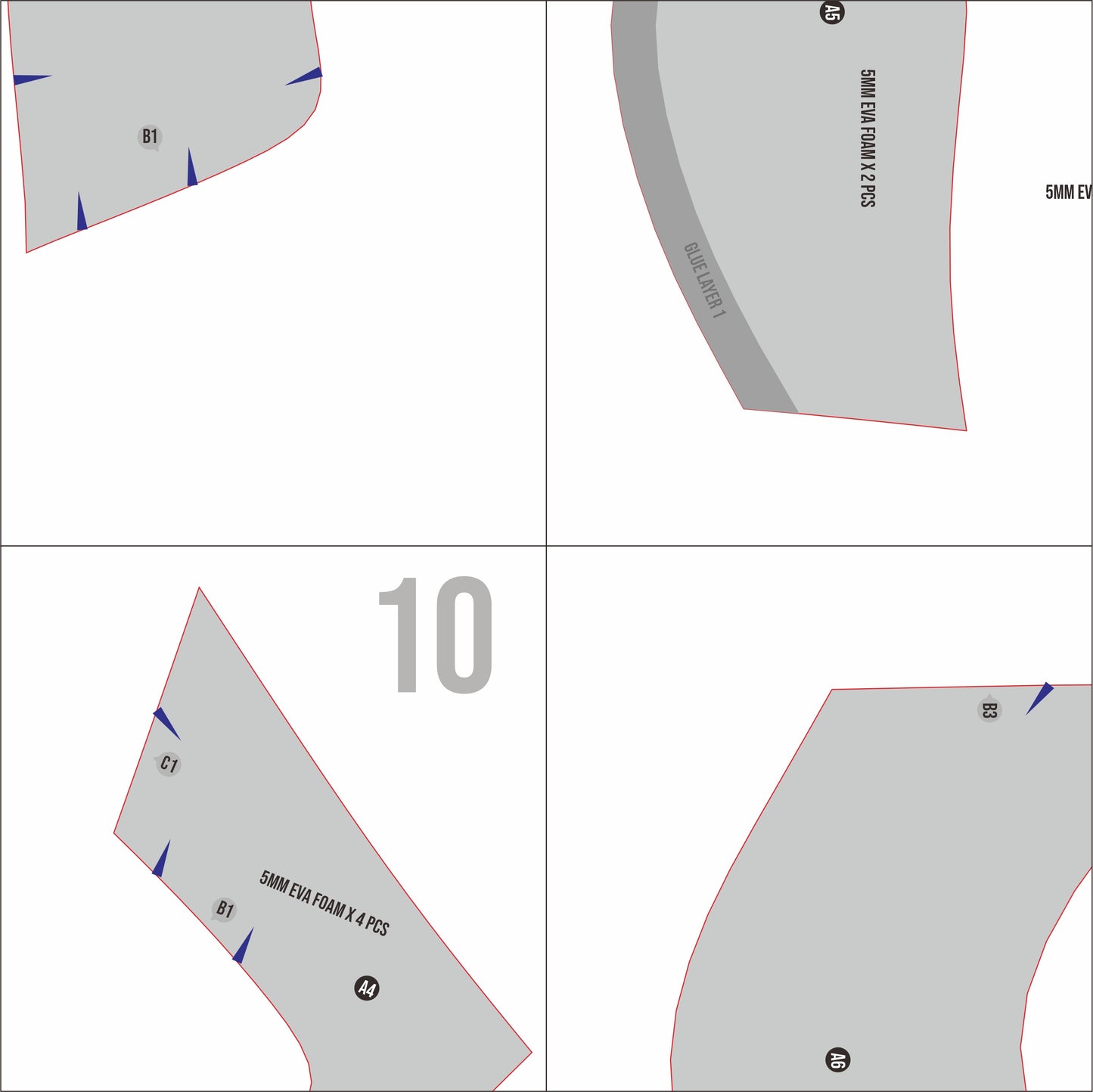 Cha Hae In Armor Prop Pattern Template – EVA Foam Pattern for Cosplay & DIY Builds Inspired by Solo Leveling