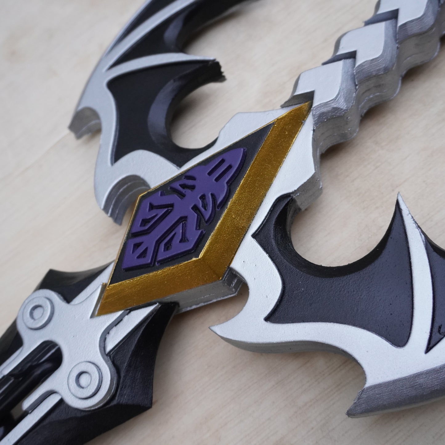 Pattern + Video on YouTube: Oblivion Keyblade from Kingdom Hearts Cosplay Template Blueprint PDF