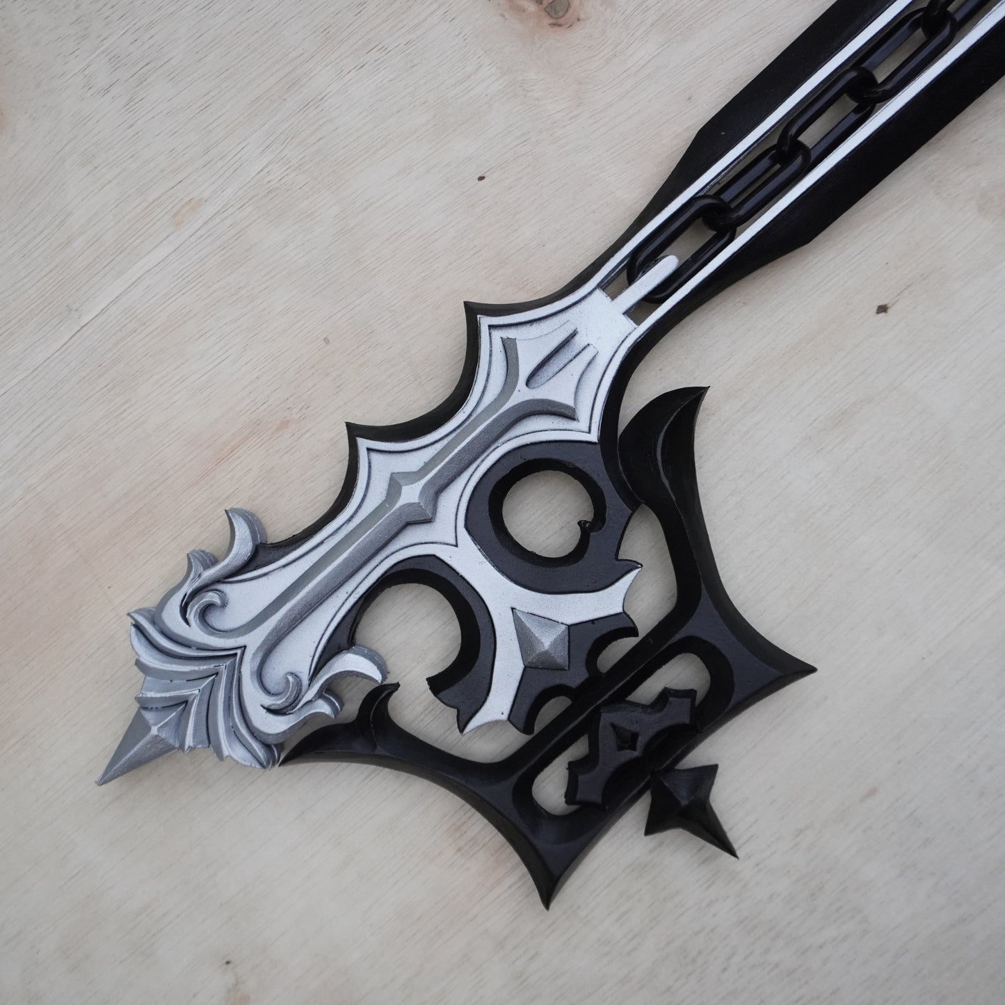 Pattern + Video on YouTube: Oblivion Keyblade from Kingdom Hearts Cosplay Template Blueprint PDF