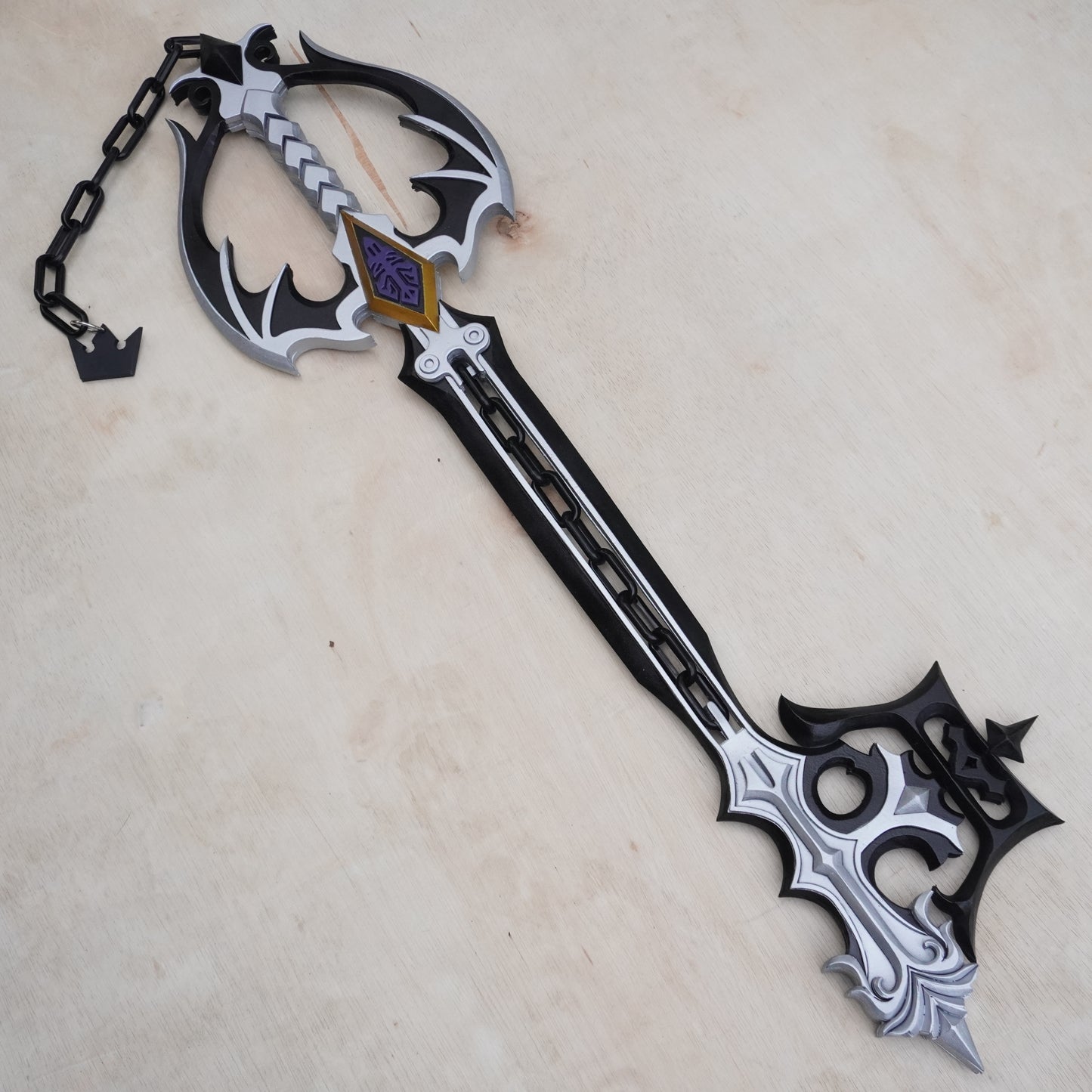 Pattern + Video on YouTube: Oblivion Keyblade from Kingdom Hearts Cosplay Template Blueprint PDF