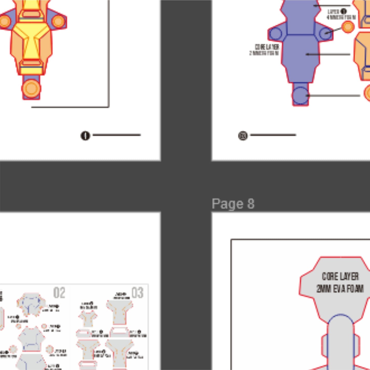 David Martinez Sandevistan Prop Pattern Template – EVA Foam Pattern for Cosplay and DIY Builds Inspired by Cyberpunk 2077