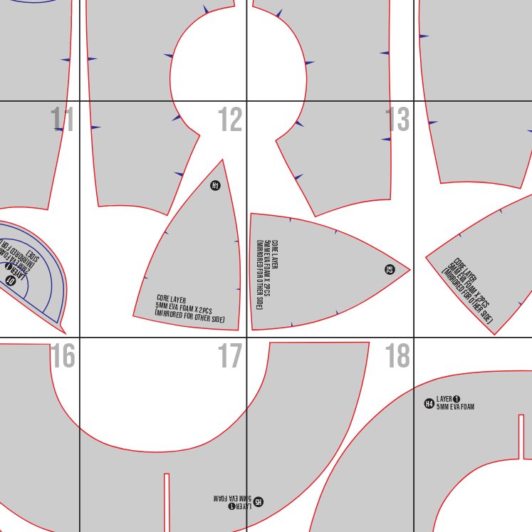 Depresso Helmet Prop Pattern Template – EVA Foam Pattern for Cosplay and DIY Builds Inspired by Palworld