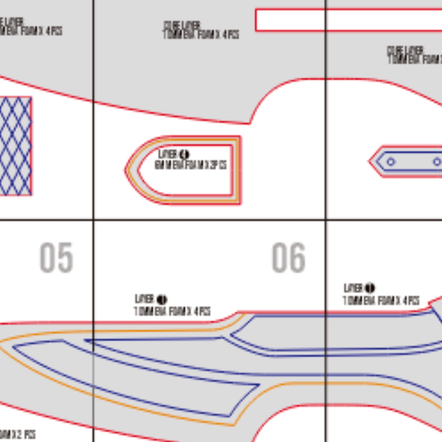 Prop Pattern: Empress Dagger Dual Blades from Monster Hunter Cosplay Template Blueprint PDF