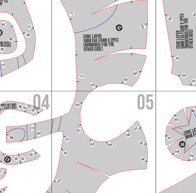 Glamrock Puppet Helmet Prop Pattern Template – EVA Foam Pattern for Cosplay & DIY Builds Inspired by Five Nights at Freddy’s