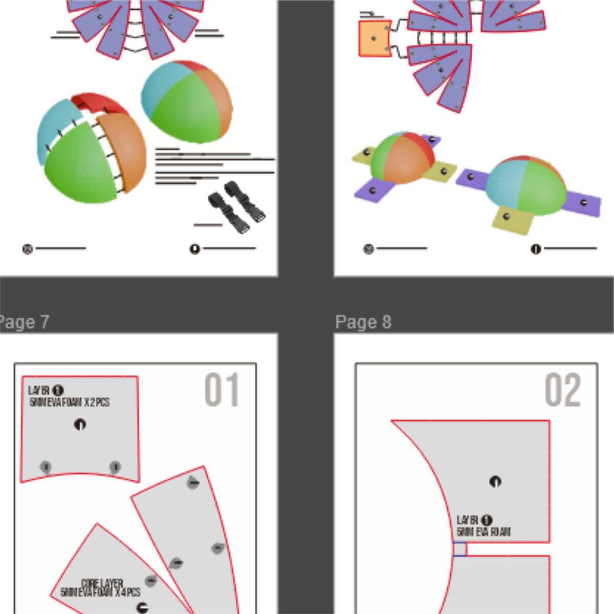 Head Support Prop Pattern Template – EVA Foam Pattern for Cosplay and DIY Builds Inspired by Basic Costume Design