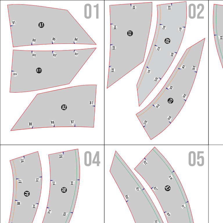High Knight Shoulder Armor Basic Pattern Template – EVA Foam Pattern for Cosplay & DIY Builds