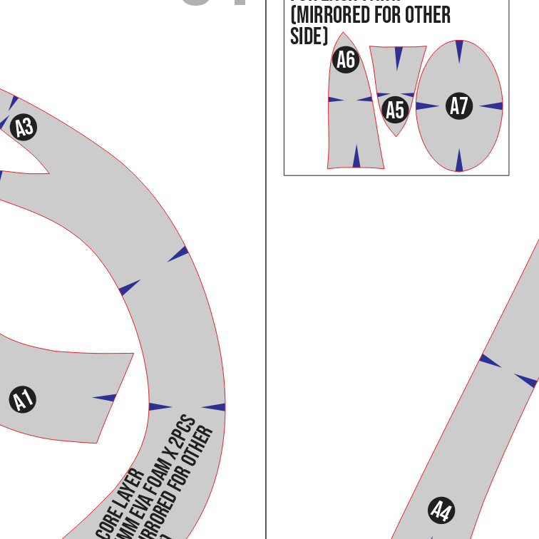 Hollow Knight Horn Prop Pattern Template – EVA Foam Pattern for Cosplay and DIY Builds Inspired by Hollow Knight / Basic Pattern