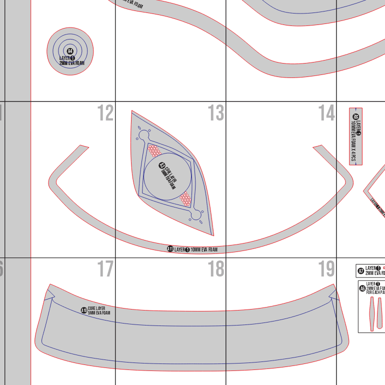 Iguin Brimmed Hat Prop Pattern Template – EVA Foam Pattern for Cosplay and DIY Builds Inspired by Witch Hat Atelier