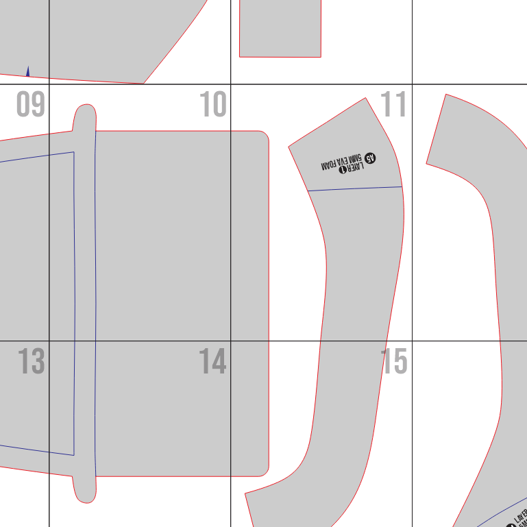 Iroh Armor Prop Pattern Template – EVA Foam Pattern for Cosplay and DIY Builds Inspired by Avatar: The Last Airbender