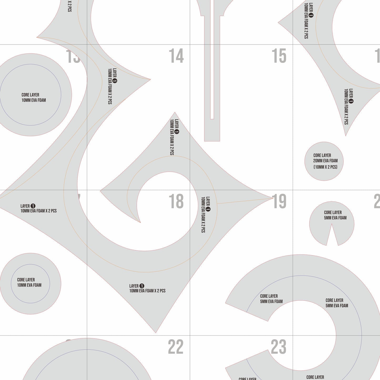 Joyaro Monoco’s Brush Prop Pattern Template – EVA Foam Pattern for Cosplay & DIY Builds Inspired by Clair Obscur: Expedition 33