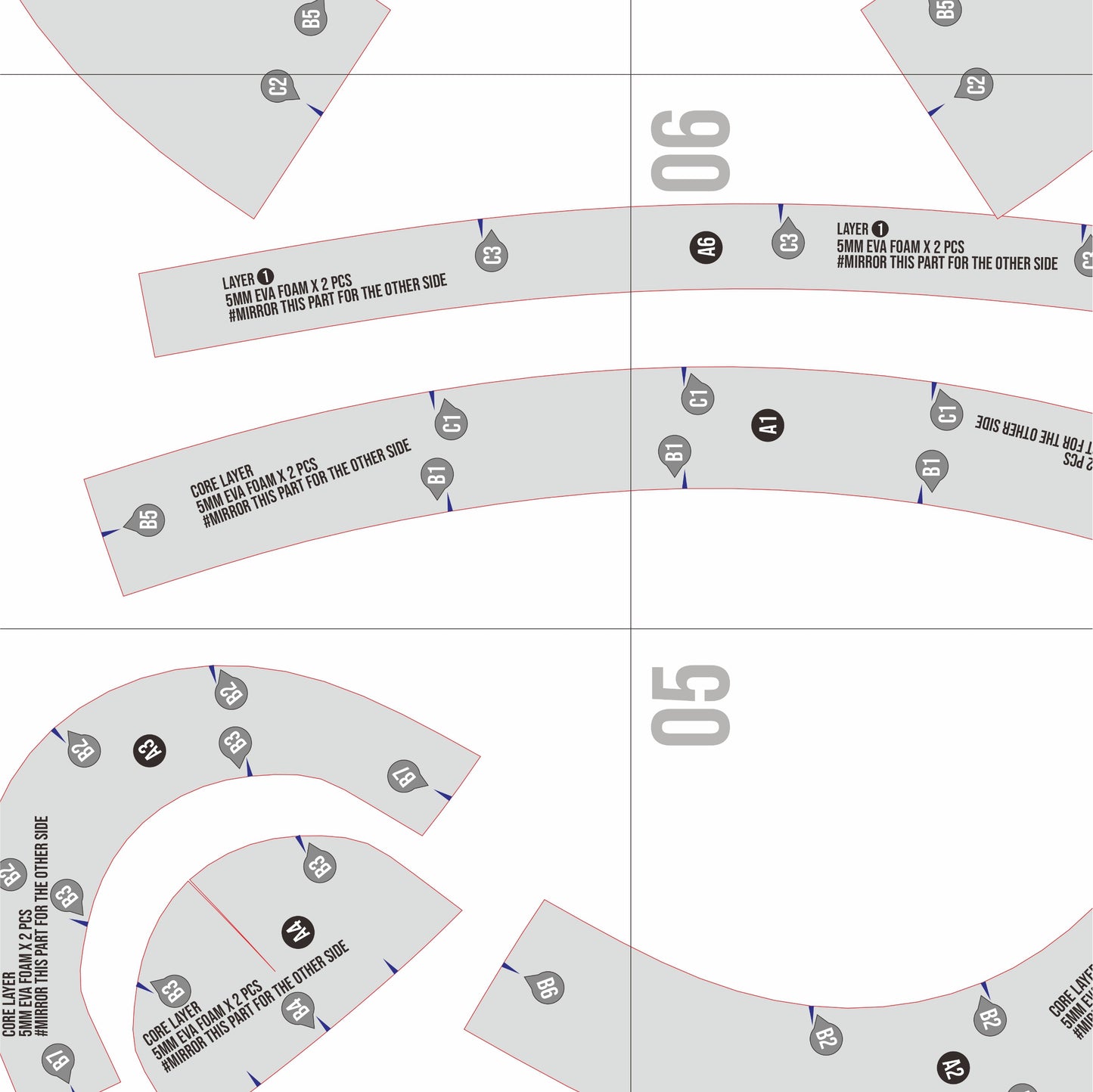 Kettle Helmet Basic Pattern Template – EVA Foam Cosplay PDF for DIY