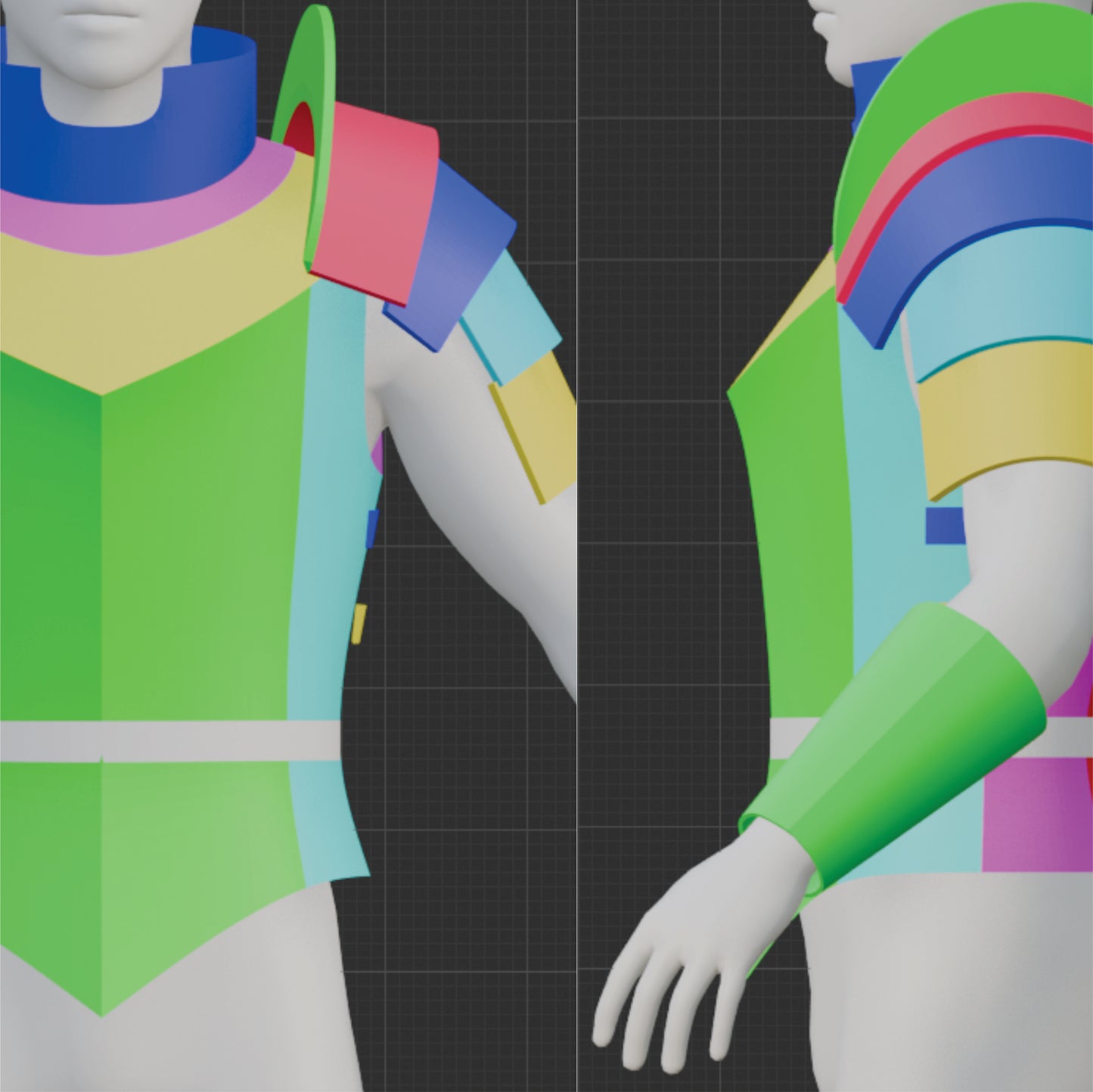 Prop Pattern: Laios Touden Armor from Dungeon Meshi Cosplay Template PDF