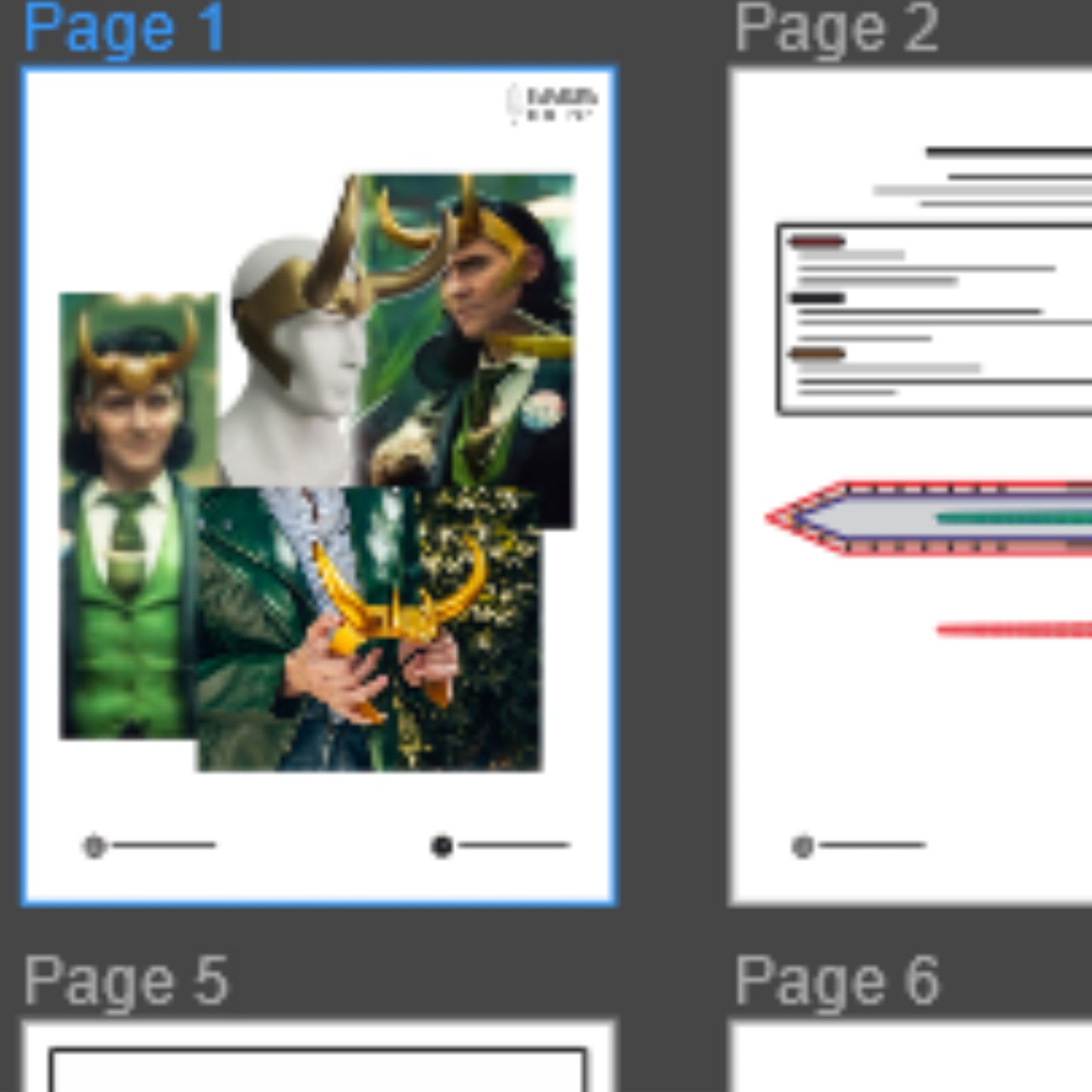 Prop Pattern: Loki Crown for Marvel Cosplay Template Blueprint PDF