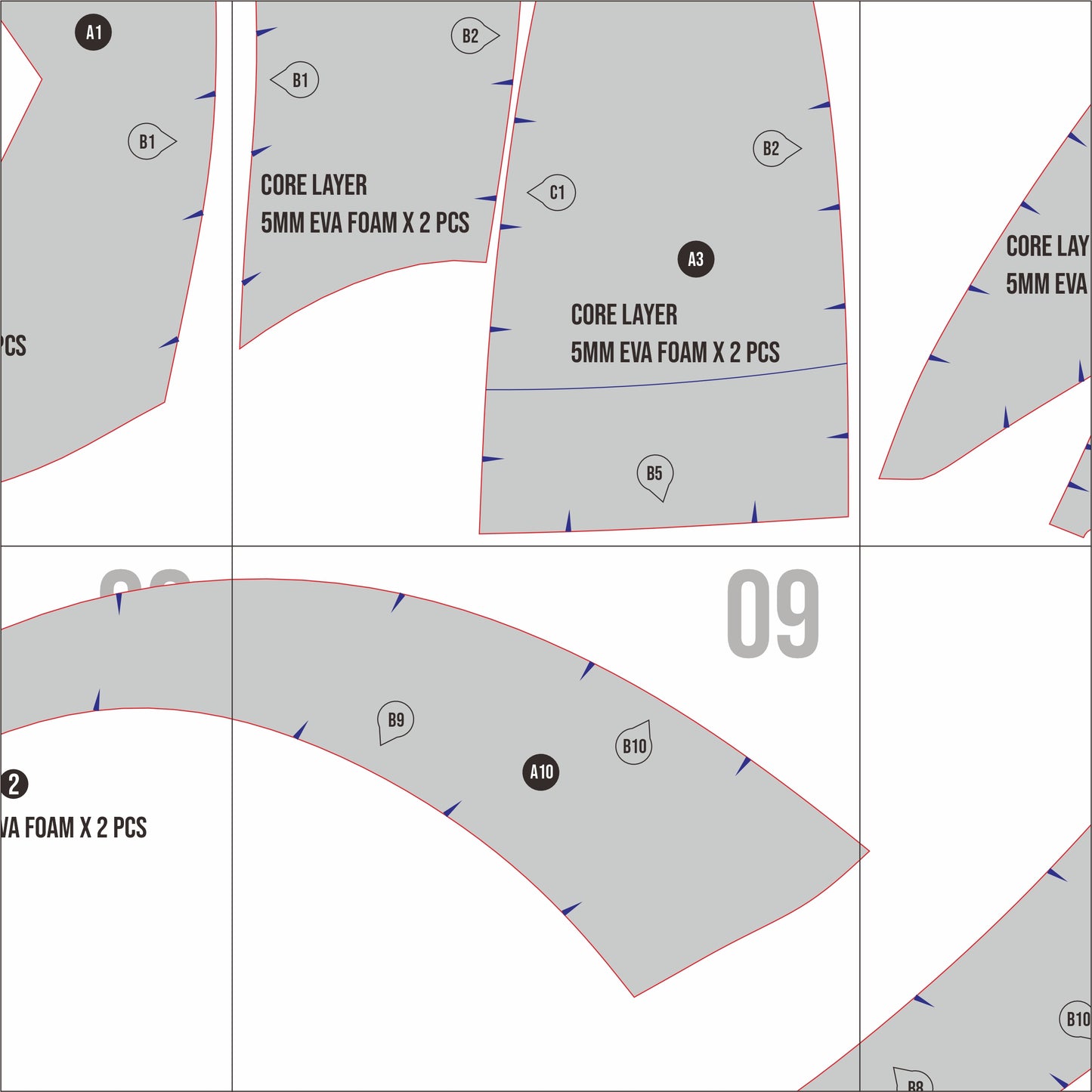 Loki Helmet Prop Pattern Template – EVA Foam Pattern for Cosplay & DIY Builds Inspired by Avengers