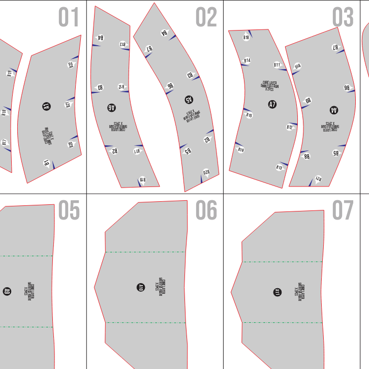 Master Knight Shoulder Armor Basic Pattern Template – EVA Foam Pattern for Cosplay & DIY Builds