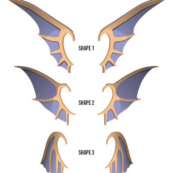 Mermaid Ear (3 Shapes) Prop Pattern Template – EVA Foam Basic Pattern for Cosplay & DIY Builds
