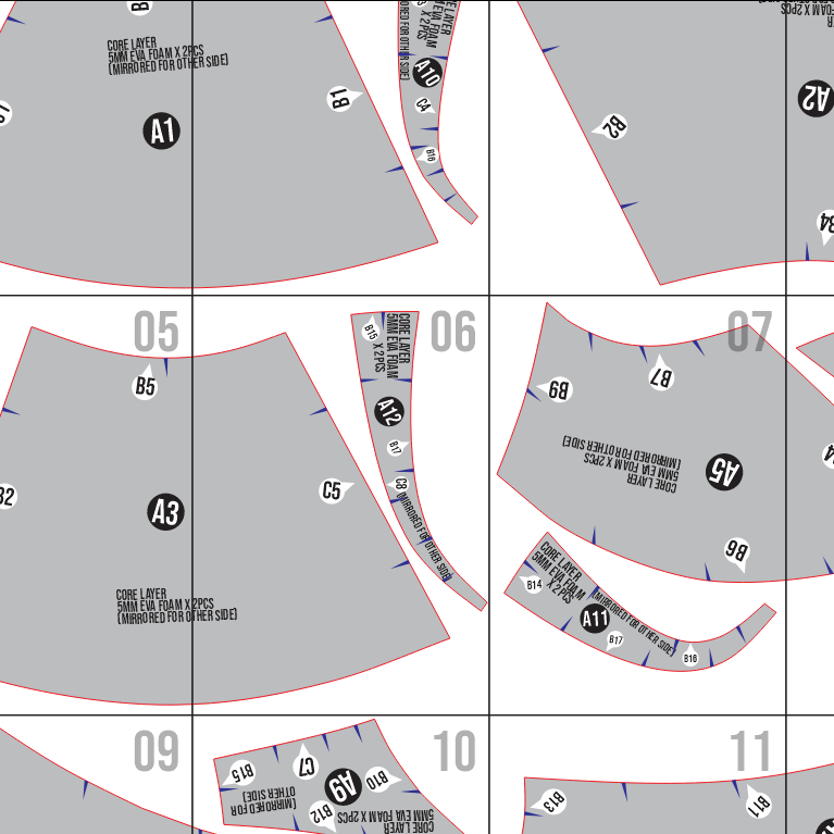 Mushroom Witch Hat Prop Pattern Template โ EVA Foam Basic Pattern for Cosplay & DIY Builds