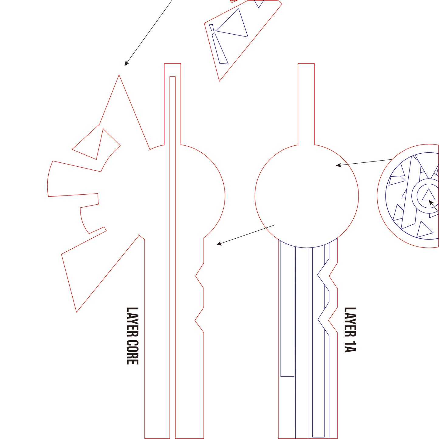 Pattern + Video on YouTube: Peak Patrol Sword from Genshin Impact Cosplay Template Blueprint PDF