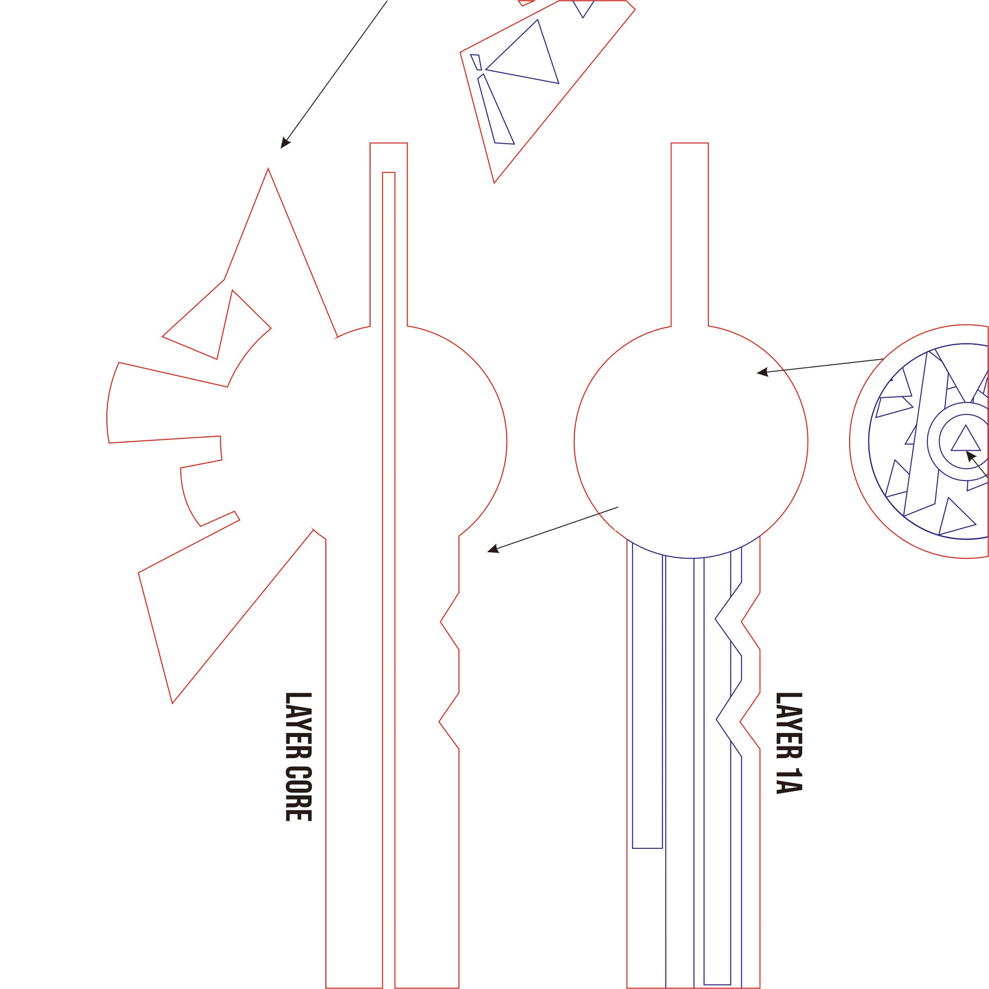 Pattern + Video on YouTube: Peak Patrol Sword from Genshin Impact Cosplay Template Blueprint PDF