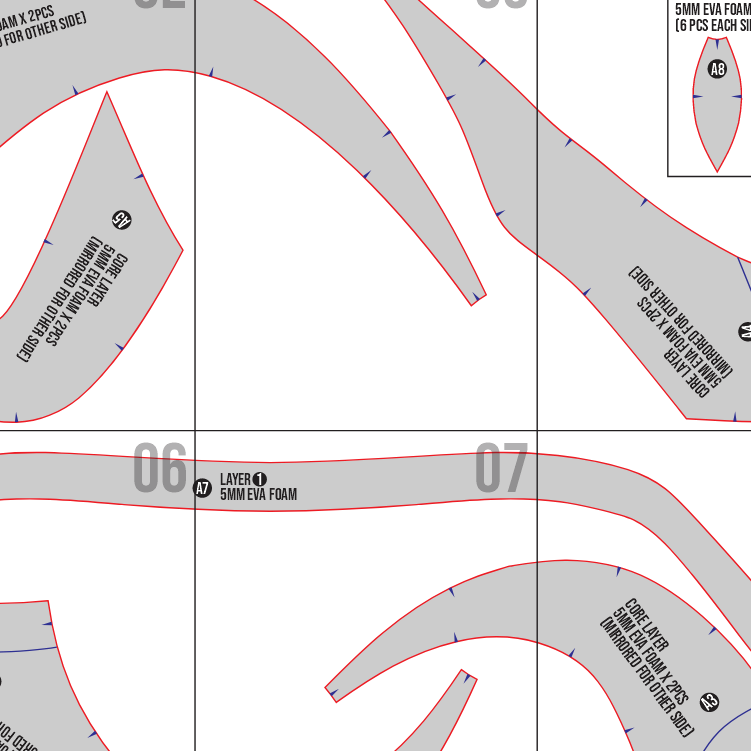 Pomni Hat Prop Pattern Template – EVA Foam Pattern for Cosplay and DIY Builds Inspired by The Amazing Digital Circus