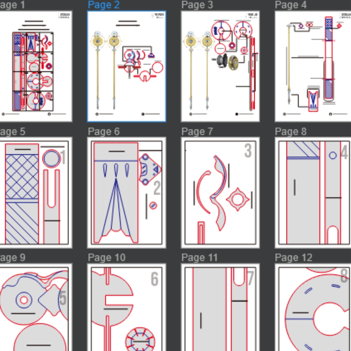 Prop Pattern: Astra Yao Staff from Zenless Zone Zero Cosplay Template Blueprint PDF