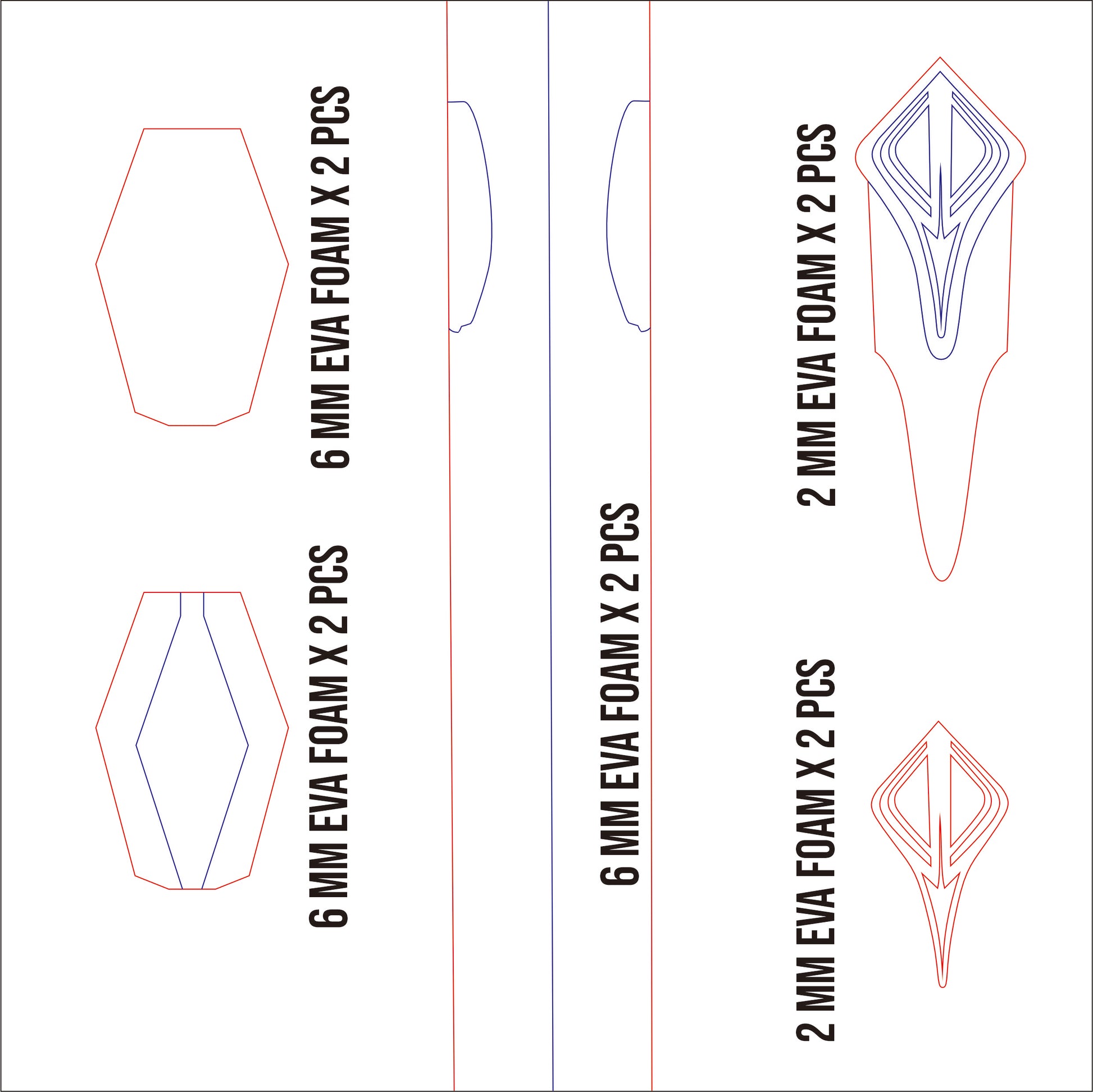 Prop Pattern: Barnabas Sword from Final Fantasy XVI Cosplay Template Blueprint PDF