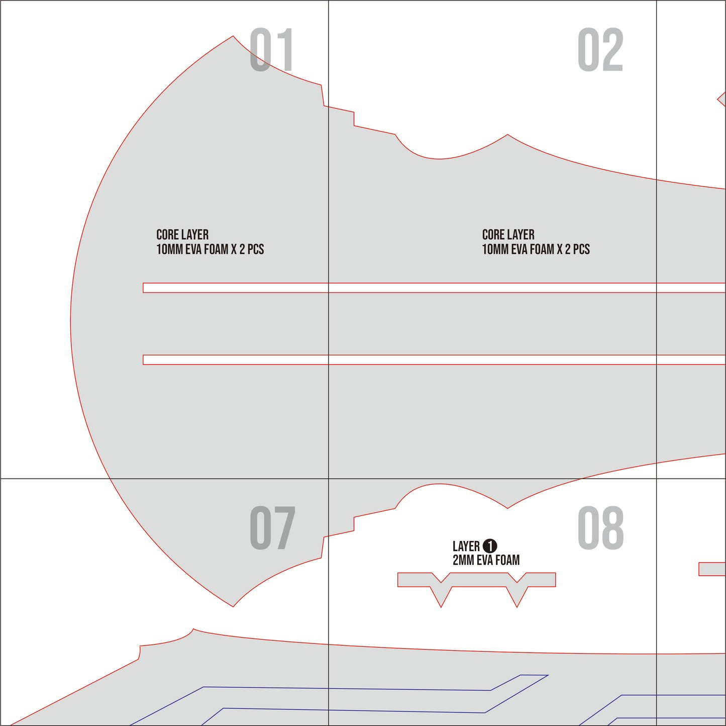 Prop Pattern: Beacon of the Reed Sea from Genshin Impact Cosplay Template Blueprint PDF