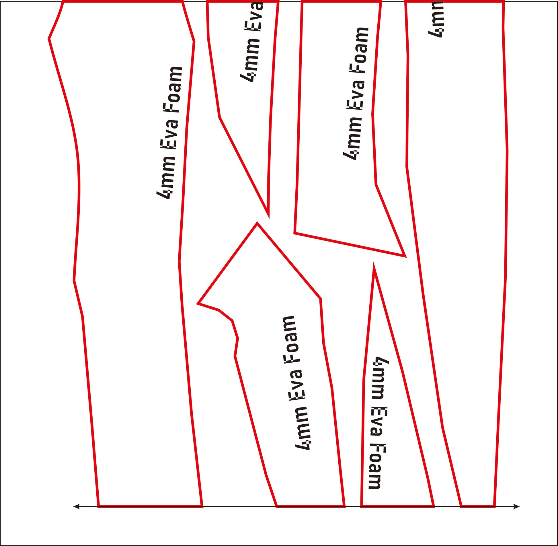 Prop Pattern: Blood Blades from League of Legends Cosplay Template Blueprint PDF