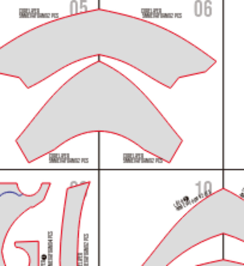 Prop Pattern: Caenis Armor from Fate Grand Order Cosplay Template Blueprint PDF
