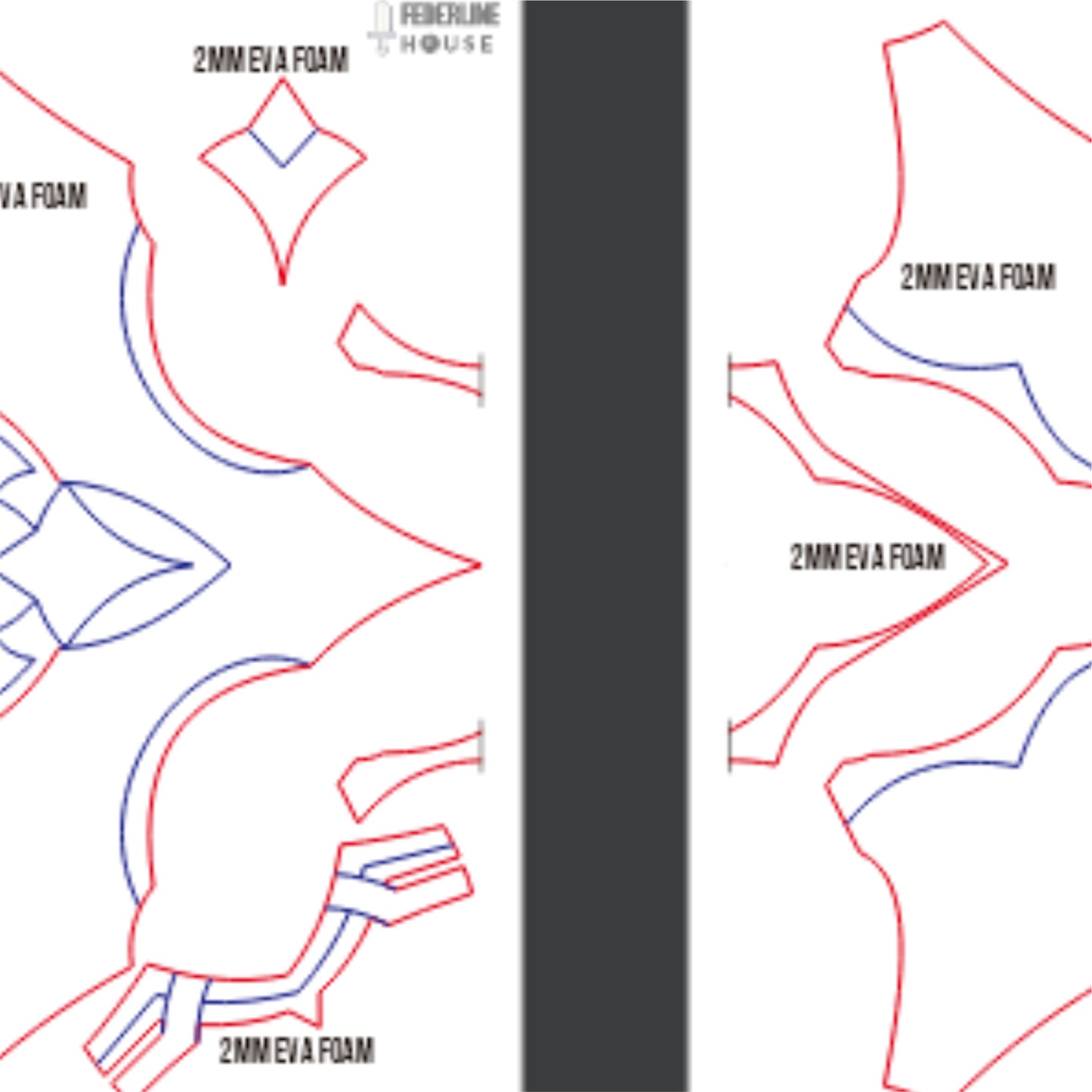 Prop Pattern: Dottore Mask from Genshin Impact Cosplay Template Blueprint PDF