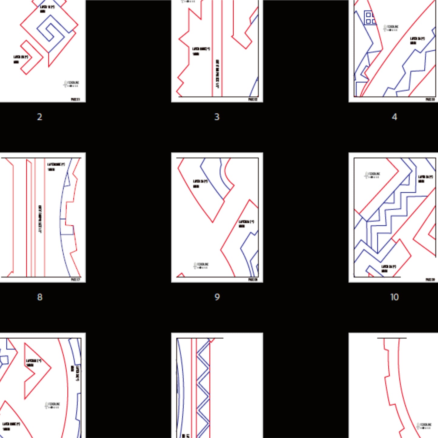 Prop Pattern: Fang of the Mountain King from Genshin Impact Cosplay Template Blueprint PDF