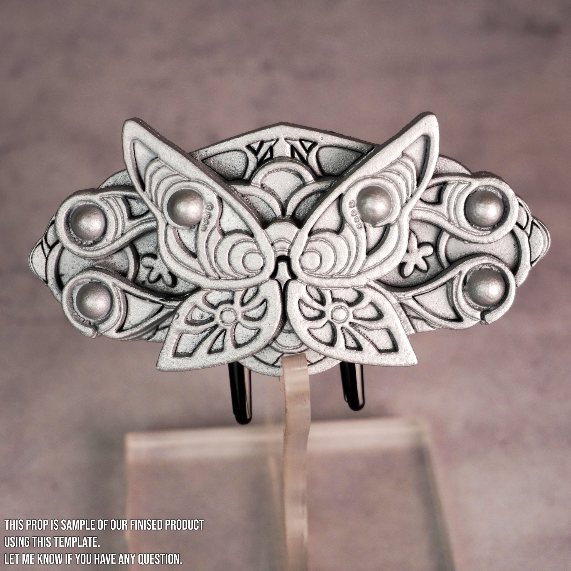Prop Pattern: Fern Hairpin Headpiece from Sousou no Frieren Cosplay Template Blueprint PDF