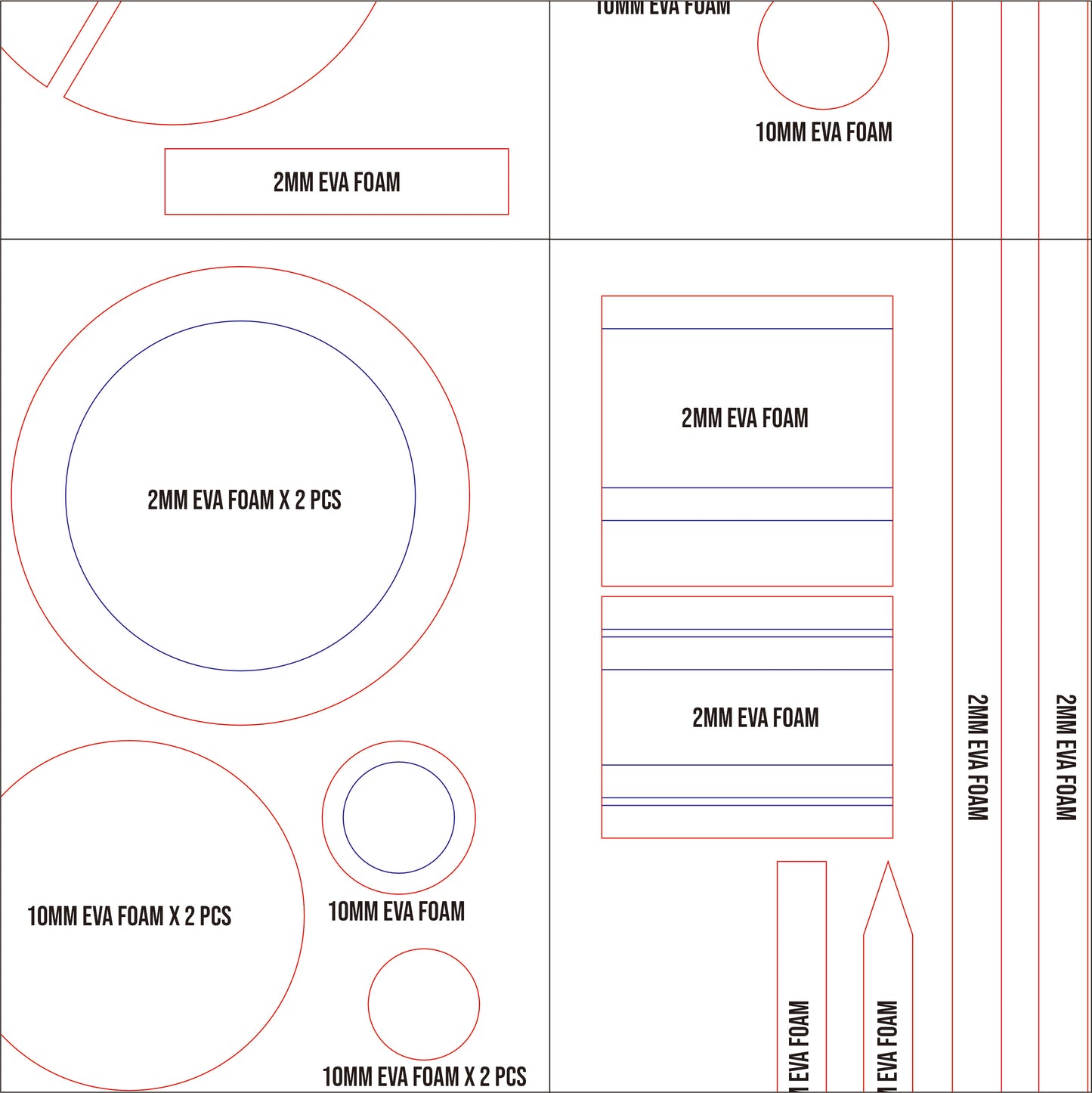Prop Pattern: Frieren Staff from Sousou no Frieren Cosplay Template Blueprint PDF