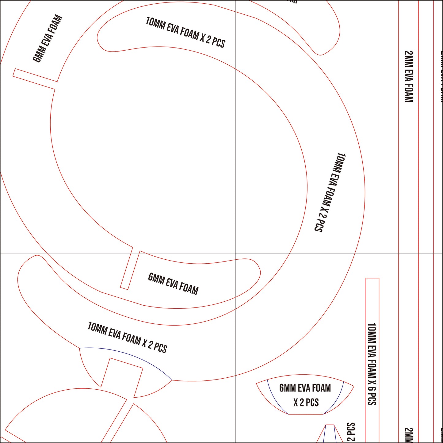 Prop Pattern: Frieren Staff from Sousou no Frieren Cosplay Template Blueprint PDF