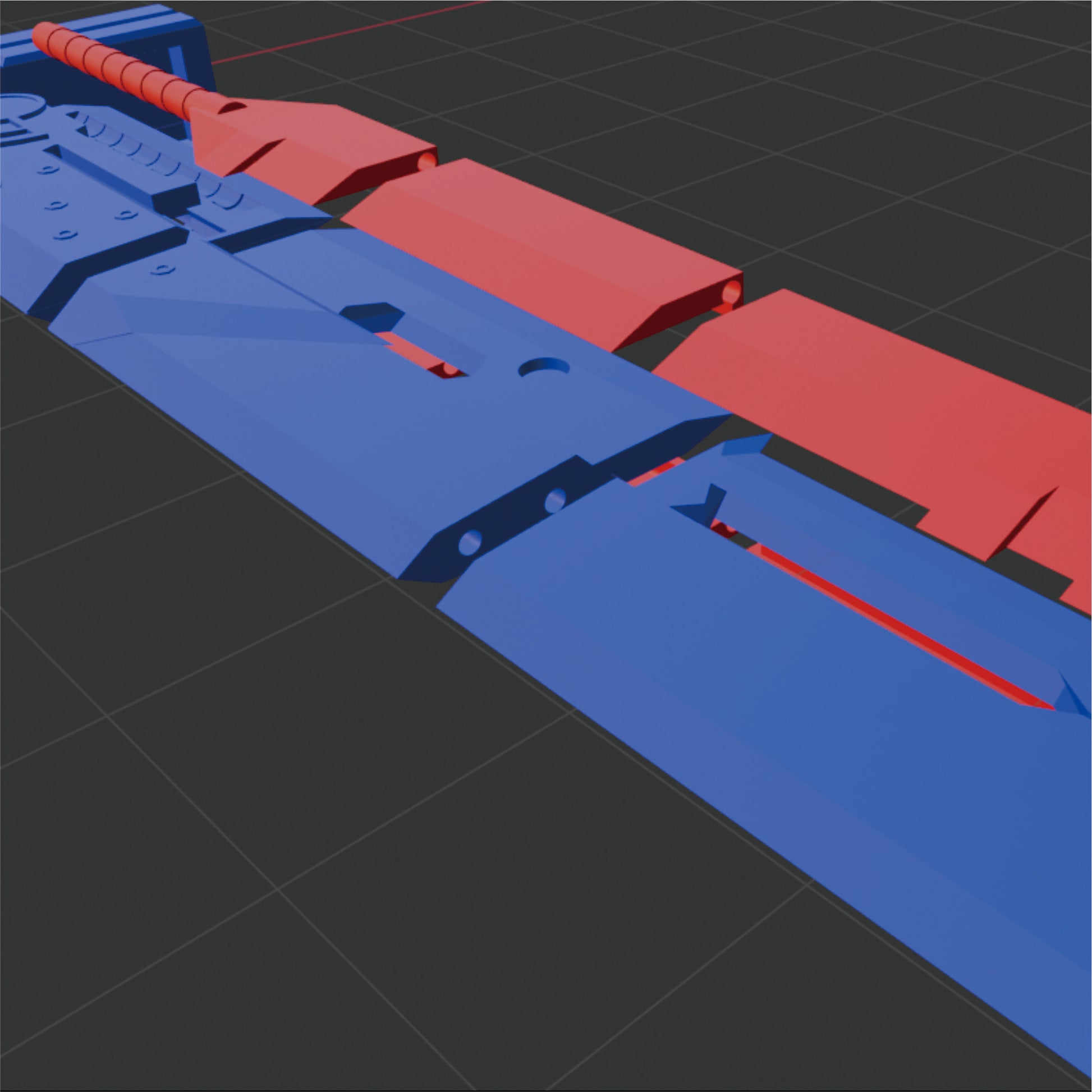 Prop Pattern: Fusion Sword 3D from Final Fantasy Cosplay Template Blueprint PDF