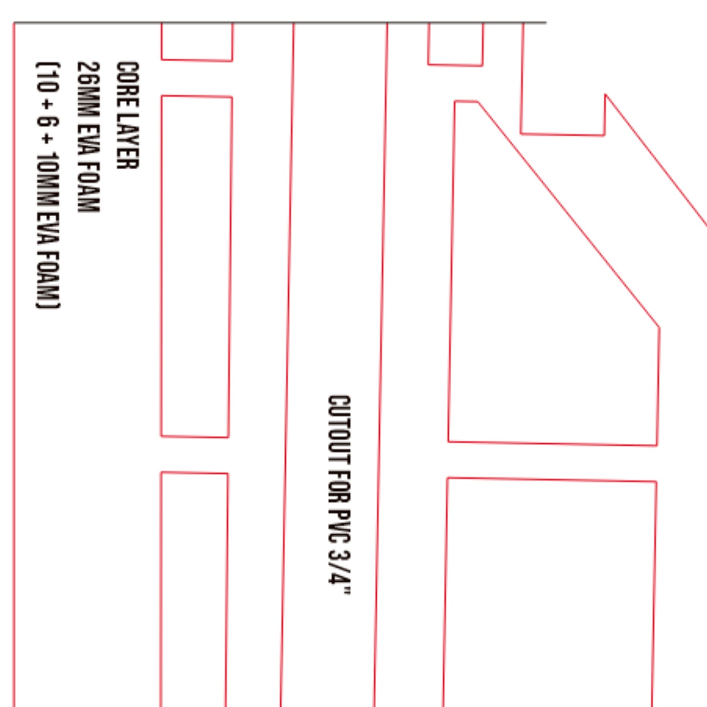 Prop Pattern: Fusion Sword from Final Fantasy Cosplay Template Blueprint PDF
1