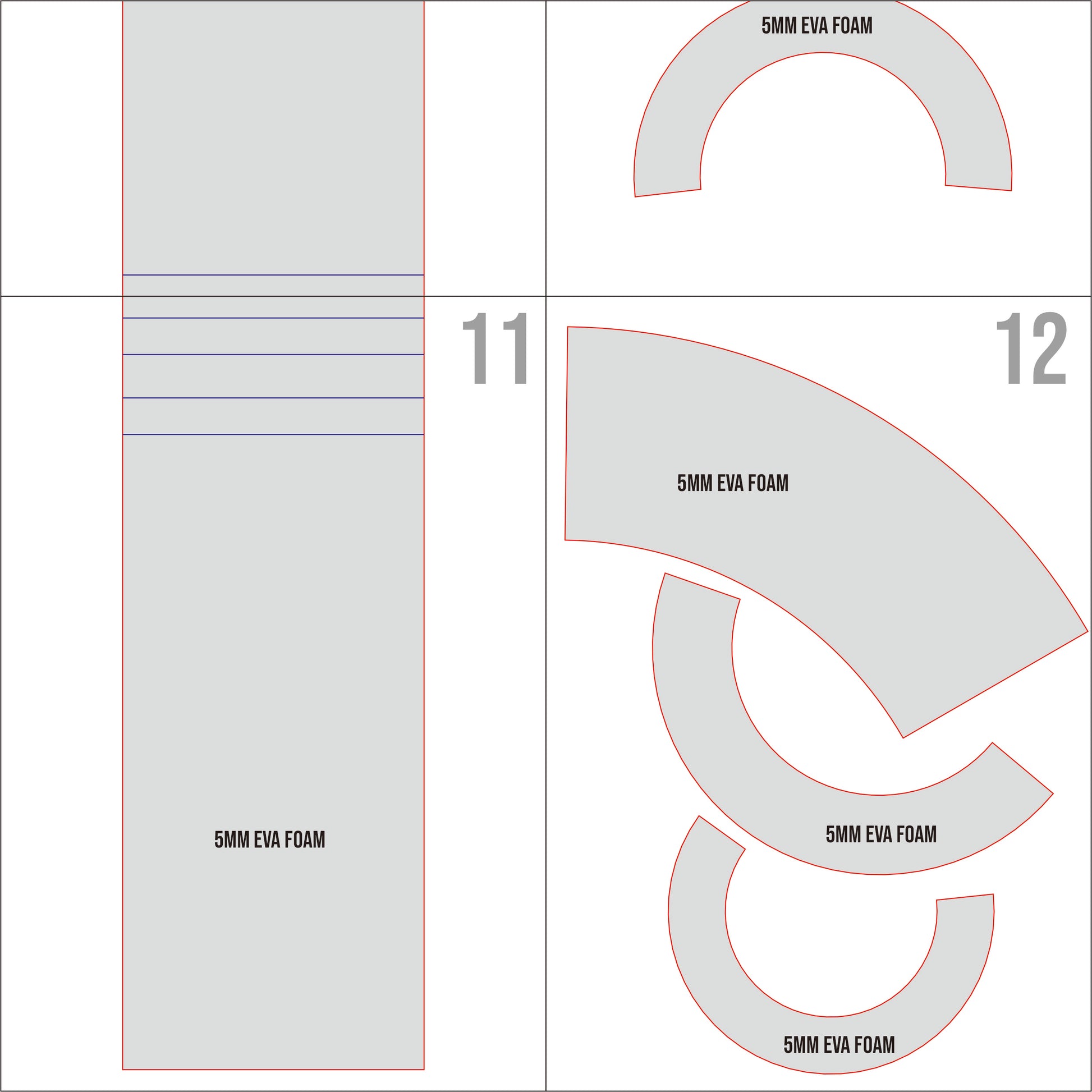 Prop Pattern: Graha Tia Staff from Final Fantasy Cosplay Template Blueprint PDF