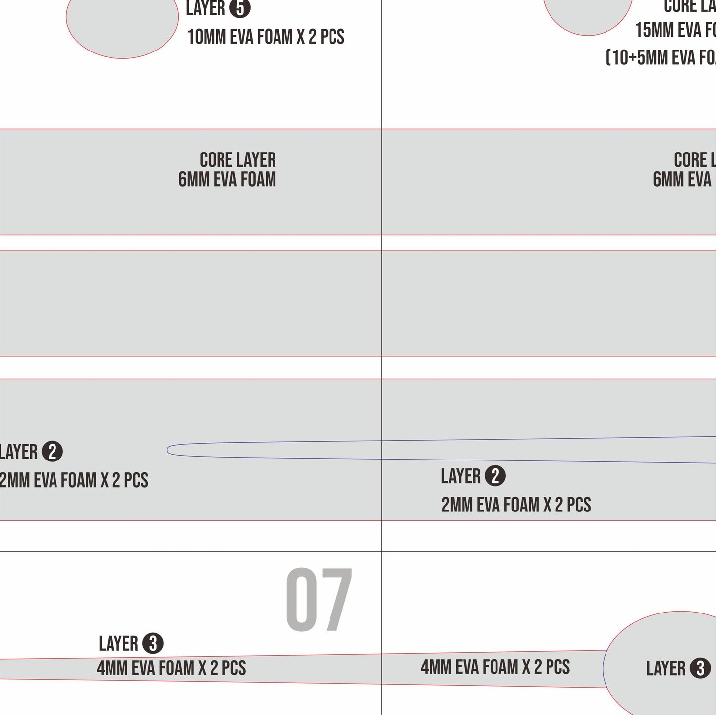 Prop Pattern: Himmel Sword from Sousou no Frieren Cosplay Template Blueprint PDF