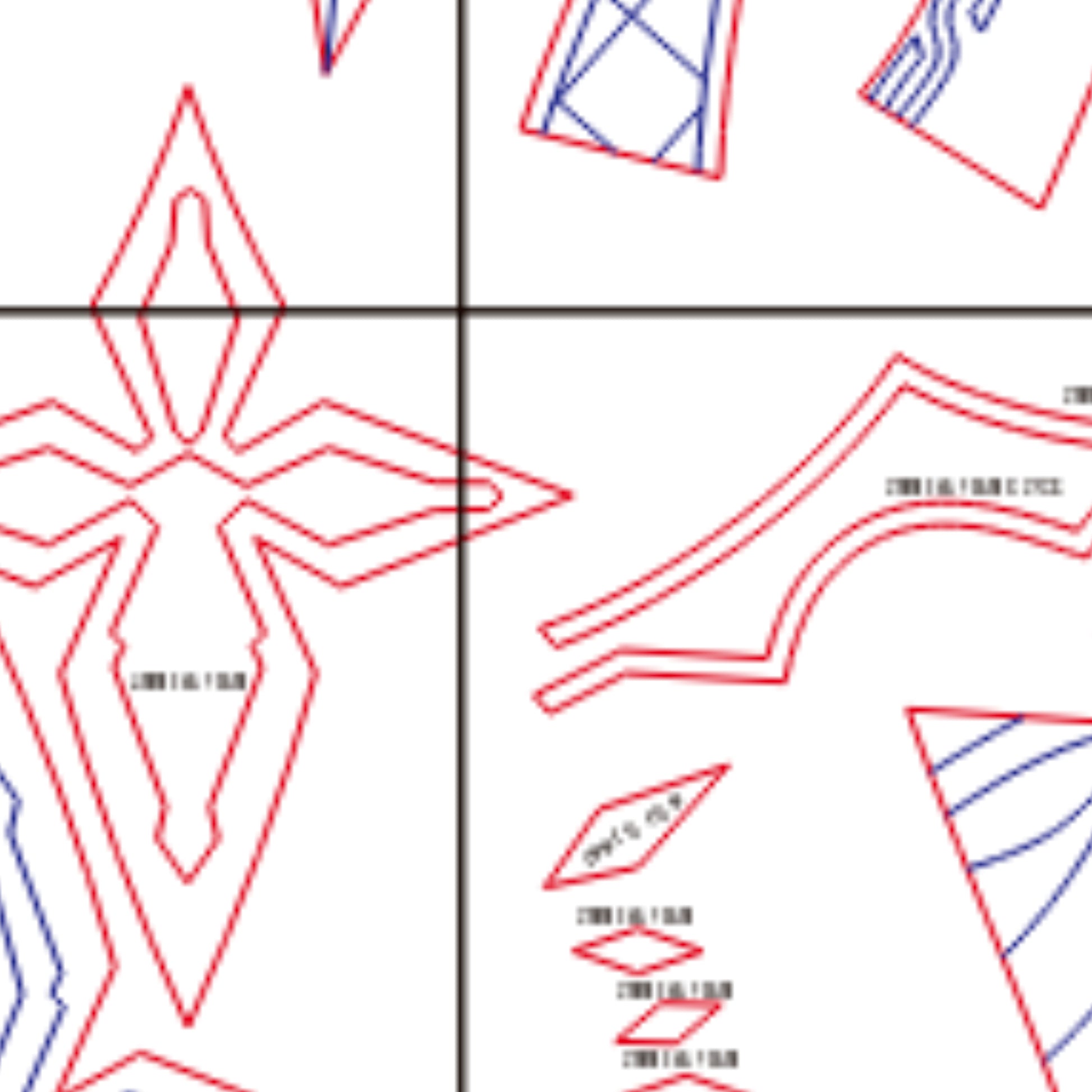 Prop Pattern: Il Capitano's Mask from Genshin Impact Cosplay Template Blueprint PDF 3