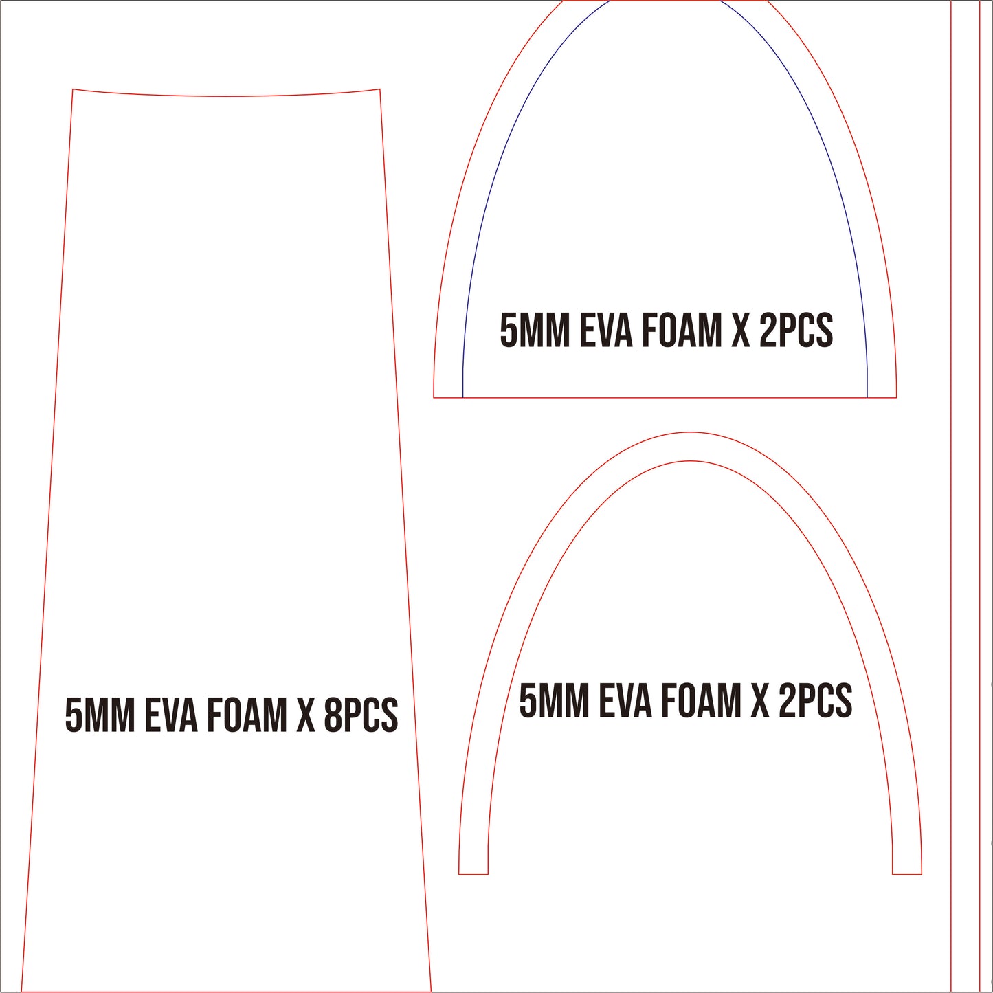 Prop Pattern: Izutsumi Hand Guard & Armor from Dungeon Meshi Cosplay Template Blueprint PDF