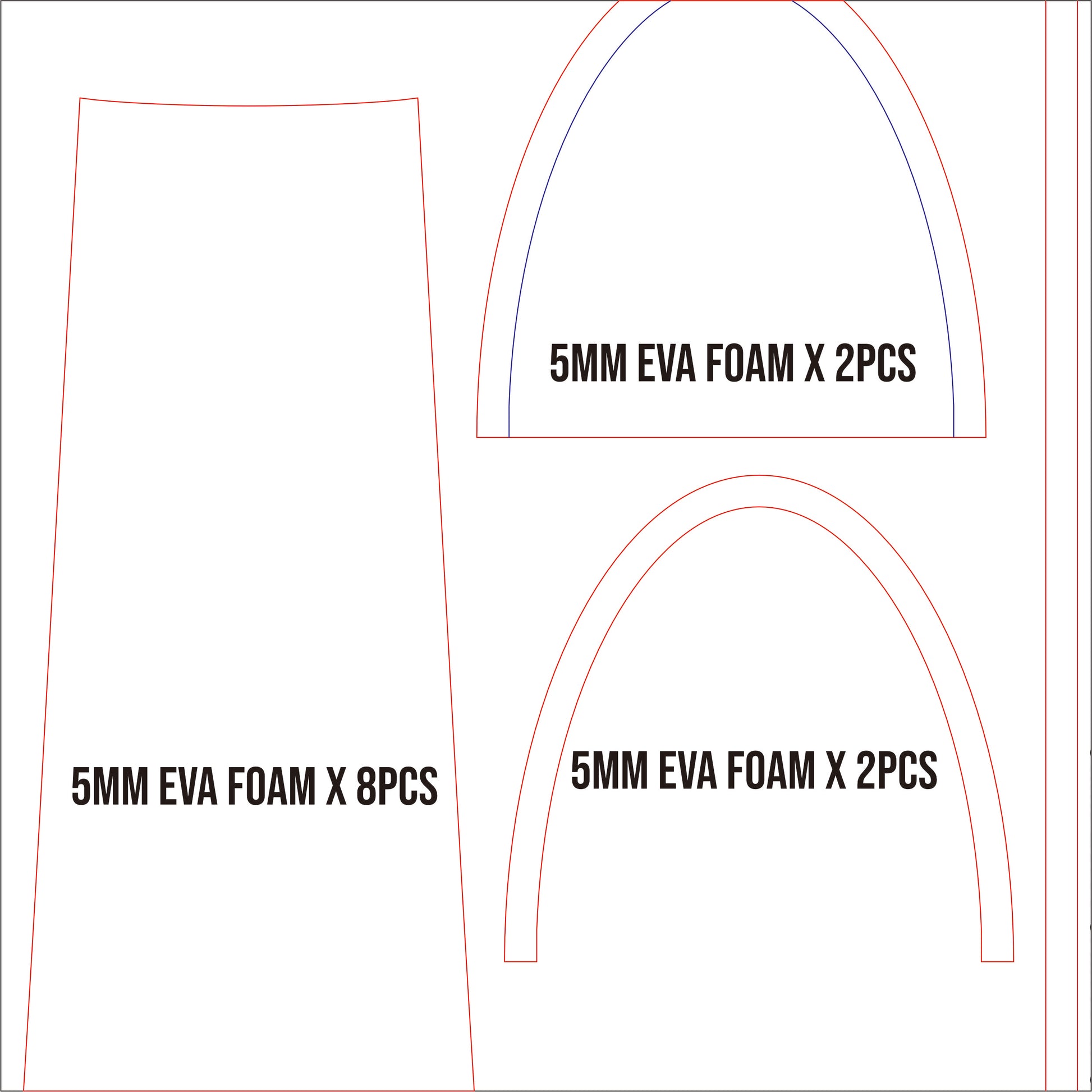 Prop Pattern: Izutsumi Hand Guard & Armor from Dungeon Meshi Cosplay Template Blueprint PDF