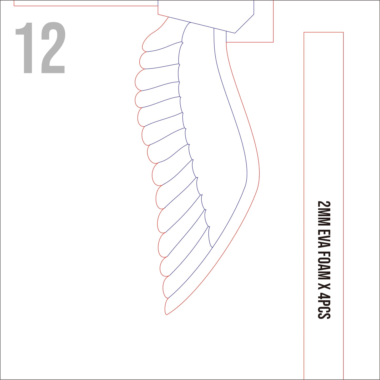Prop Pattern: Laios Touden Sword from Dungeon Meshi Cosplay Template Blueprint PDF