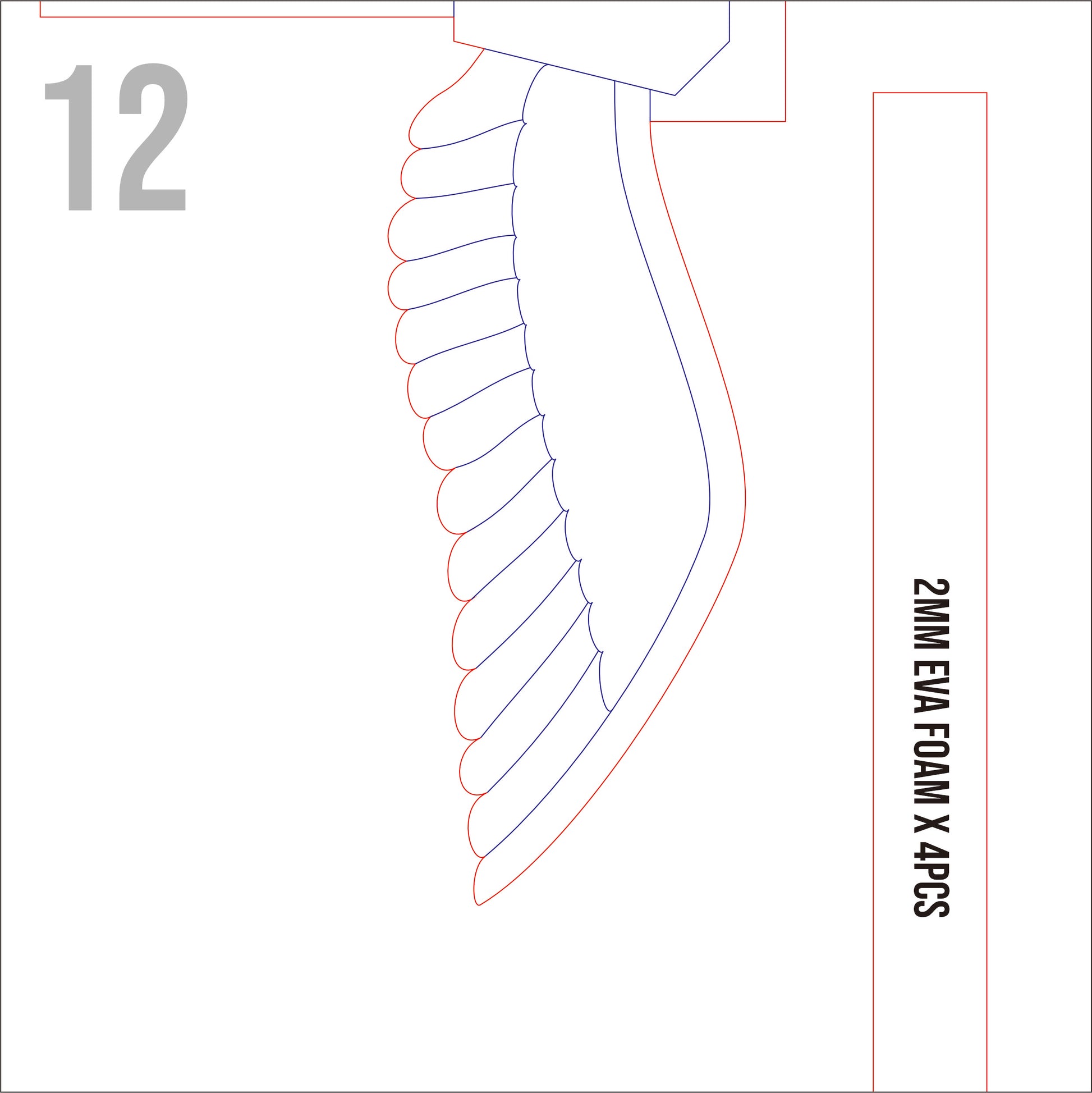 Prop Pattern: Laios Touden Sword from Dungeon Meshi Cosplay Template Blueprint PDF