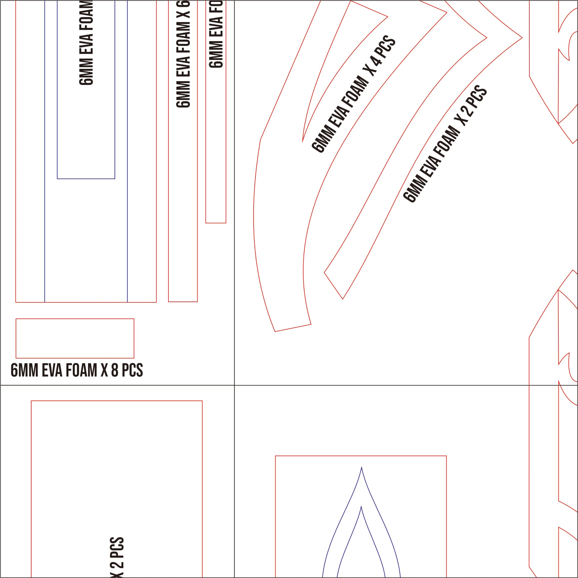 Prop Pattern: Mehrak Kaveh Case from Genshin Impact Cosplay Template Blueprint PDF