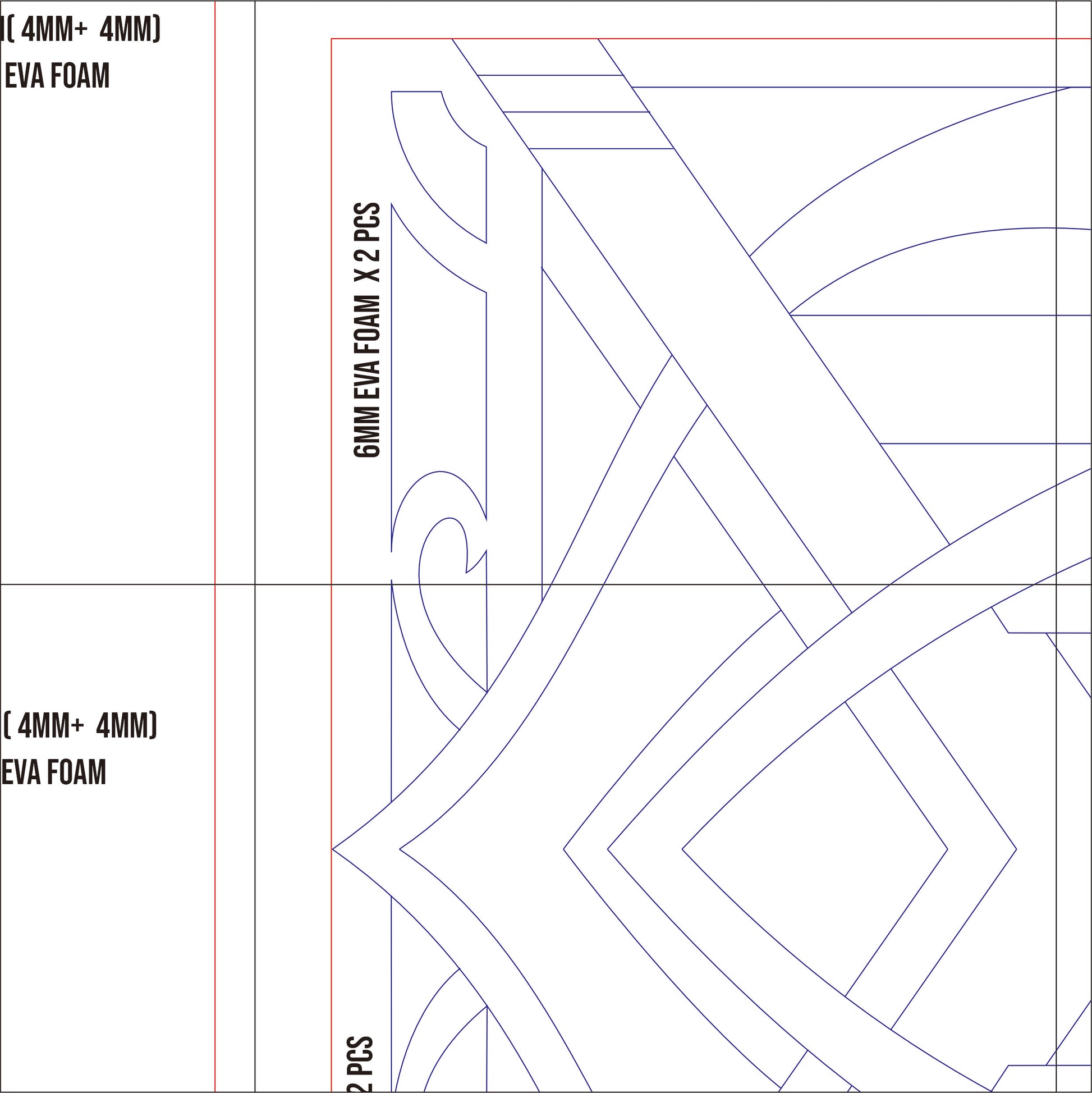 Prop Pattern: Mehrak Kaveh Case from Genshin Impact Cosplay Template Blueprint PDF