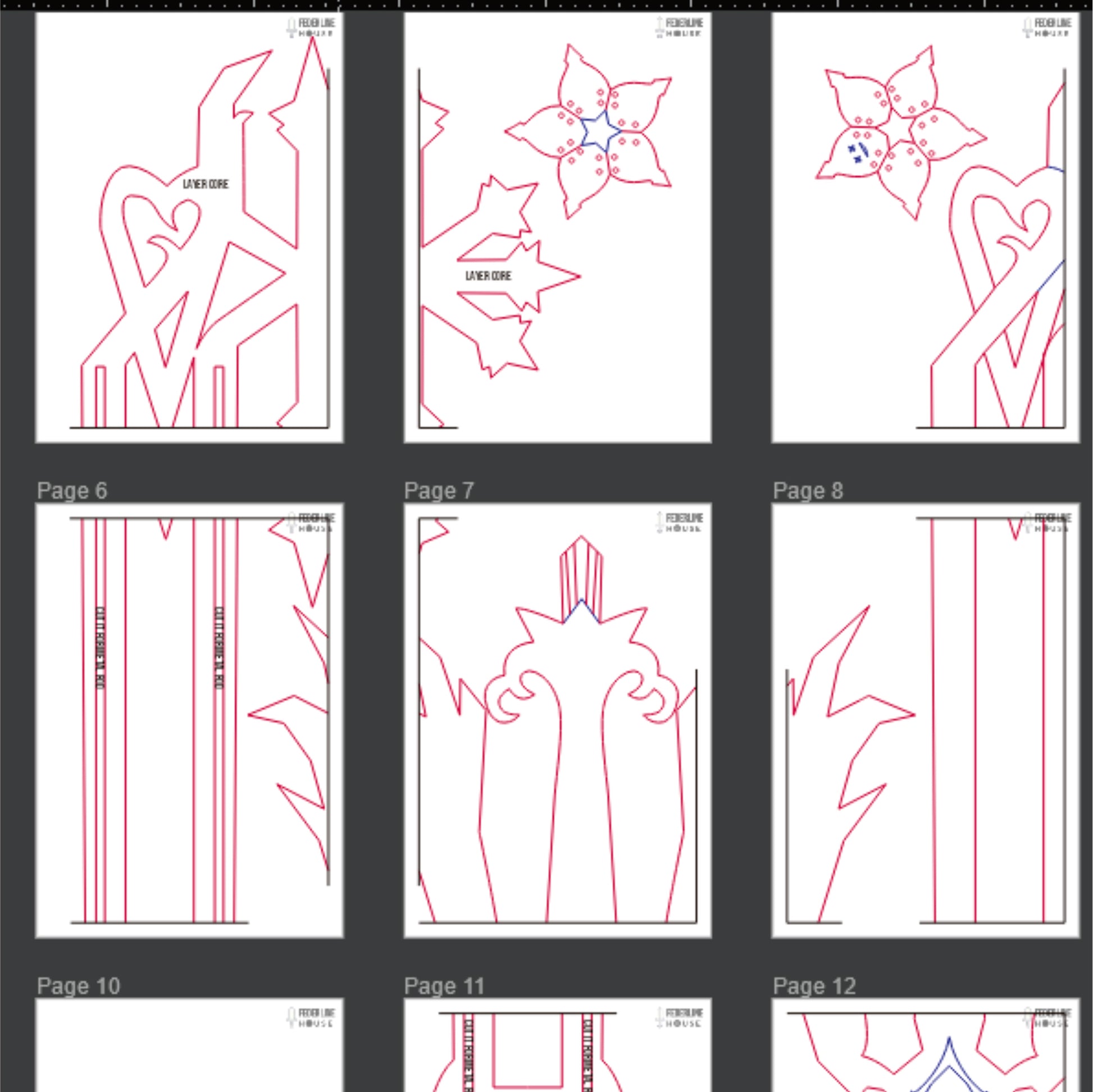Prop Pattern: Oathkeeper Keyblade from Kingdom Hearts Cosplay Template Blueprint PDF