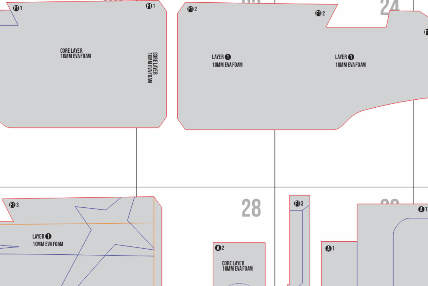 Prop_Pattern_Red_Hood_Rapi_Weapon_from_Nikke_Goddess_of_Victory_Cosplay_Template_Blueprint_PDF