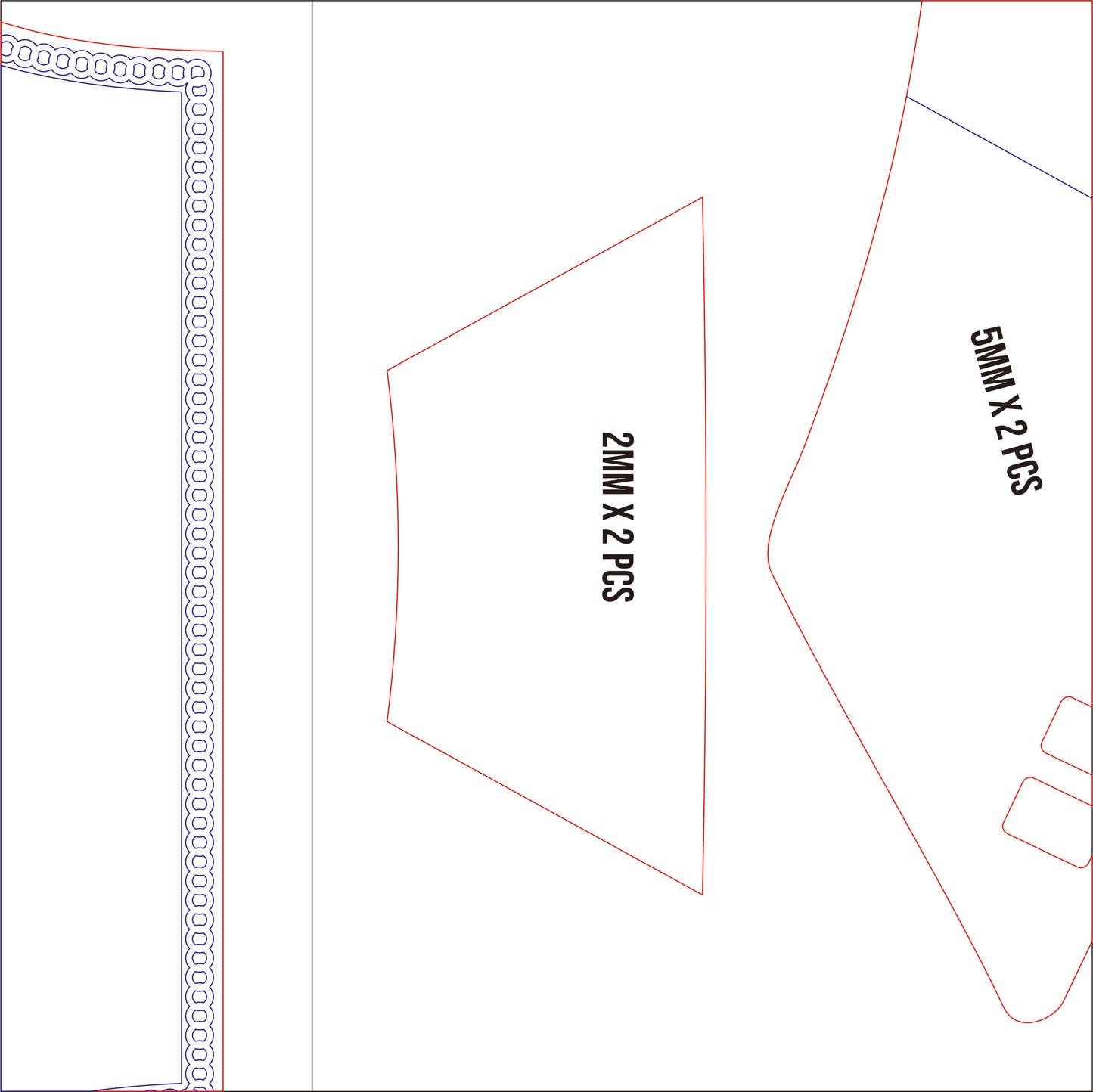 Prop Pattern: Sephiroth Shoulder Armor from Final Fantasy Cosplay Template Blueprint PDF