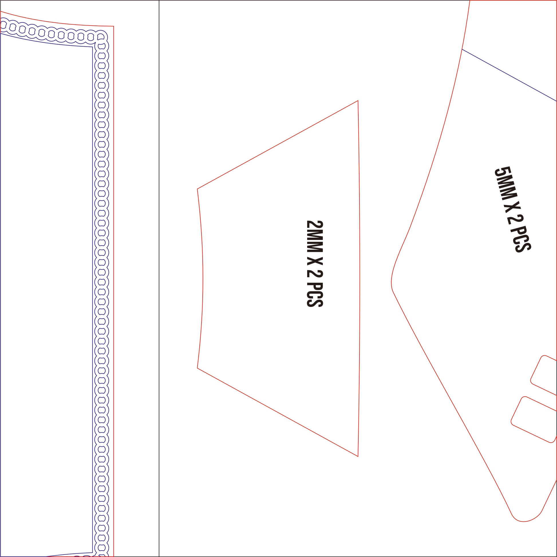 Prop Pattern: Sephiroth Shoulder Armor from Final Fantasy Cosplay Template Blueprint PDF
